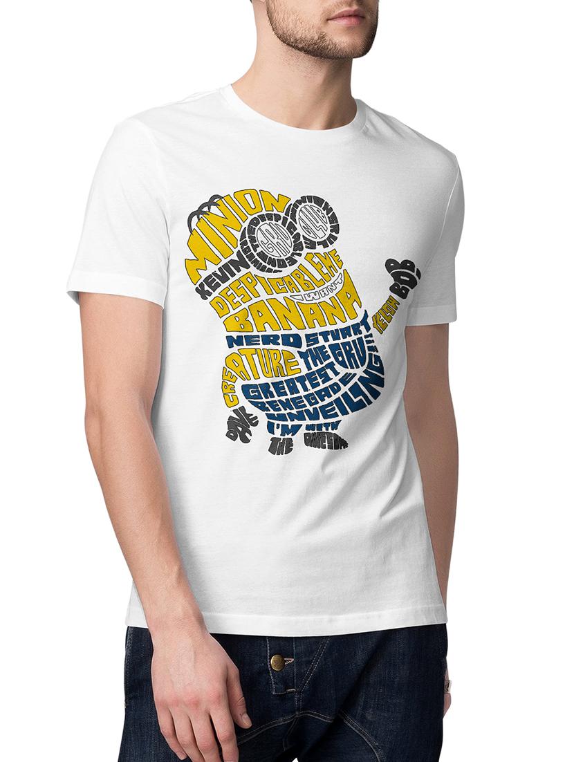 white cotton blend character t-shirt - 15229065 - Zoom Image - 1