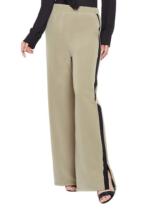side slit wide leg trouser - 15229880 - Standard Image - 1