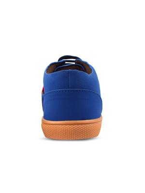 blue leatherette lace up sneaker - 15229973 - Standard Image - 3