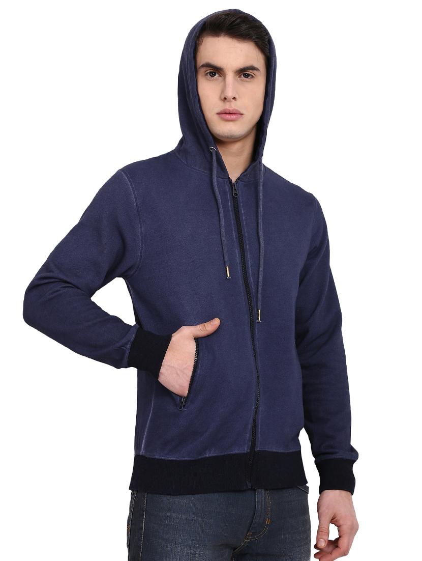 blue cotton sweatshirt - 15230302 - Zoom Image - 2