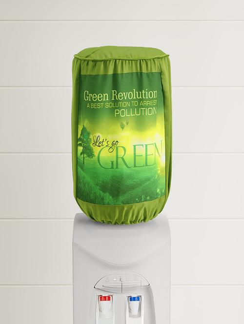 go green digitally printed 20 ltr water dispenser bottle cover - 15230567 - Standard Image - 1