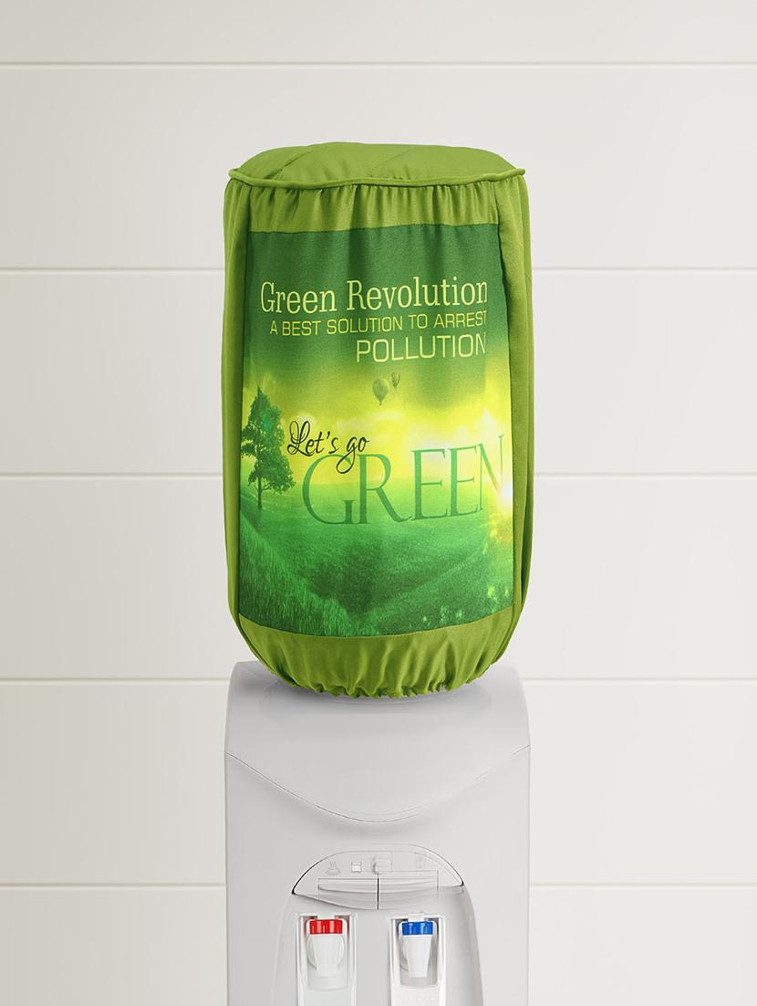 go green digitally printed 20 ltr water dispenser bottle cover - 15230567 - Zoom Image - 1