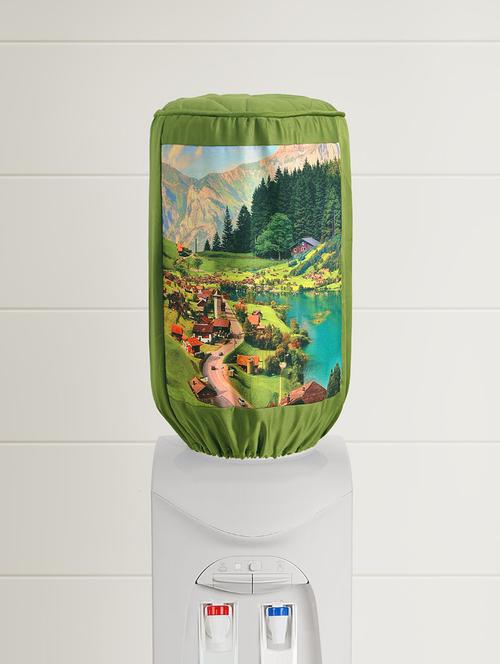 country side digitally printed 20 ltr water dispenser bottle cover - 15230568 - Standard Image - 1