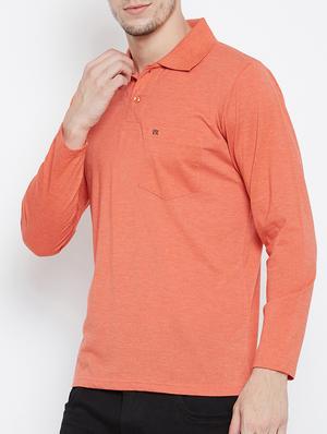 orange cotton pocket t-shirt - 15230750 - Standard Image - 2