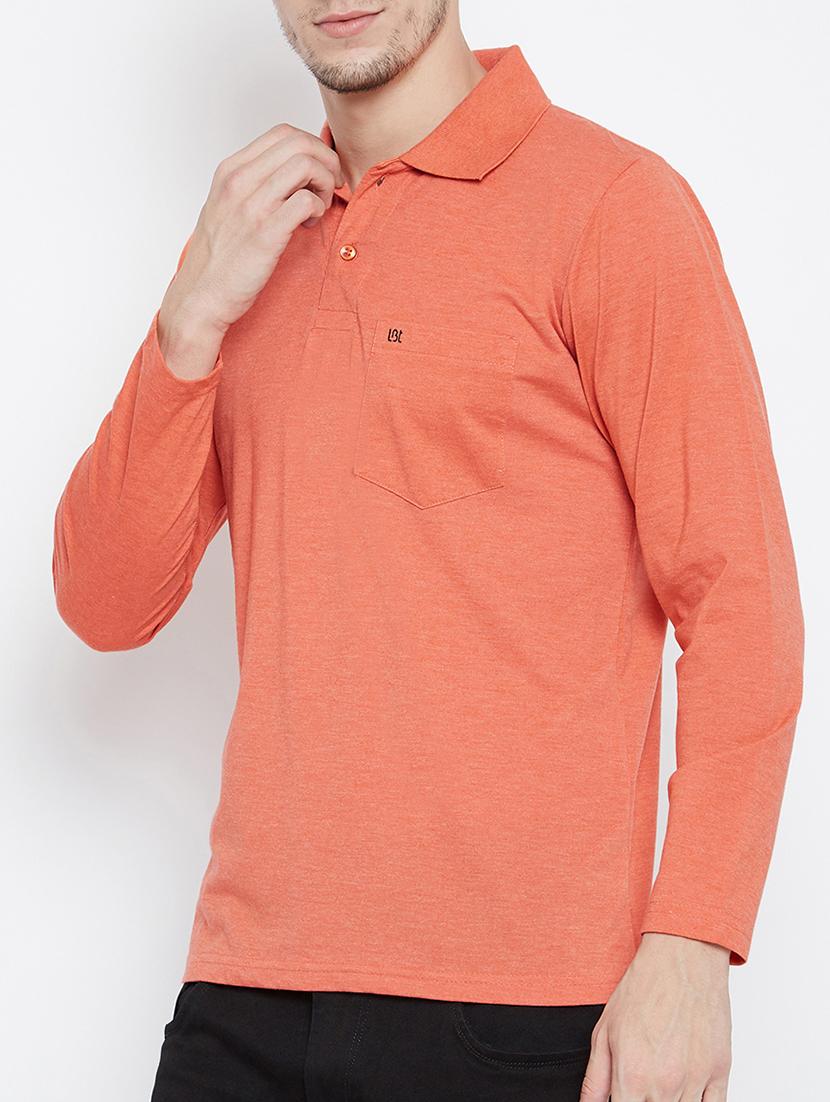 orange cotton pocket t-shirt - 15230750 - Zoom Image - 2