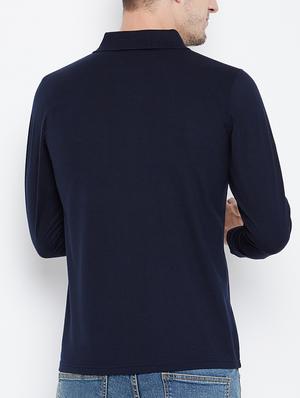 dark blue cotton pocket t-shirt - 15230811 - Standard Image - 3