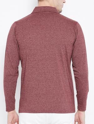 maroon cotton pocket t-shirt - 15230813 - Standard Image - 3