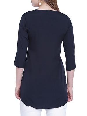 embroidered neckline tunic - 15230974 - Standard Image - 3
