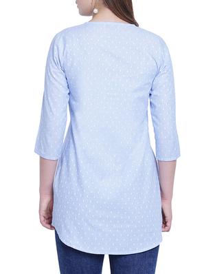 embroidered neckline tunic - 15230975 - Standard Image - 3