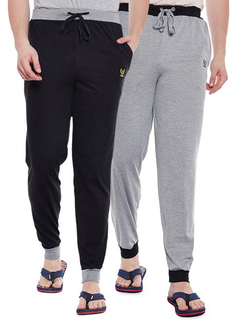 multi colored cotton joggers - 15231941 - Standard Image - 1