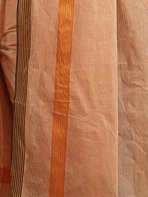 beige cotton tant saree - 15232082 - Standard Image - 2