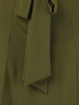 tie knot belted double slit skirt - 15233293 - Standard Image - 4