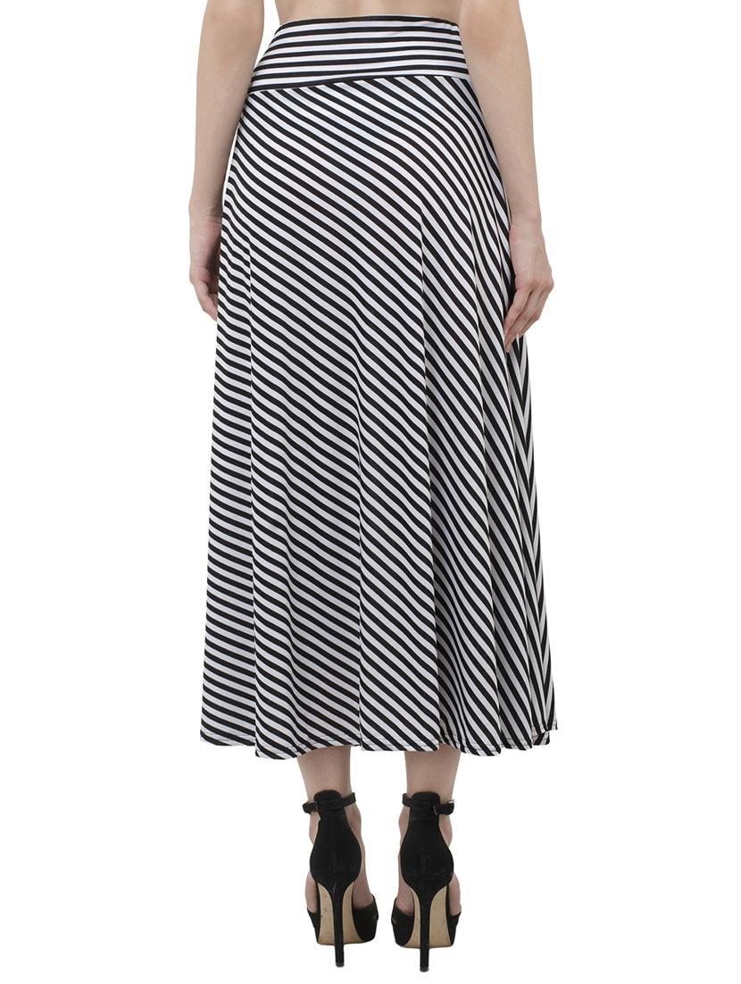 mid-rise flared maxi skirt - 15234246 - Zoom Image - 3