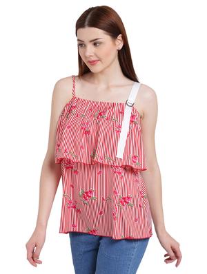 red striped layered top - 15234289 - Standard Image - 2
