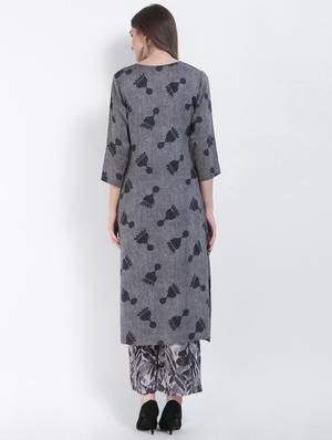 key hole straight kurta - 15234953 - Standard Image - 3
