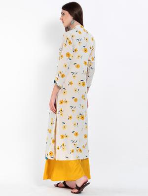 floral printed layered kurta - 15234957 - Standard Image - 3