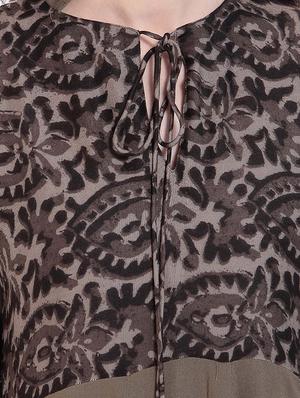printed flared kurta - 15234970 - Standard Image - 4