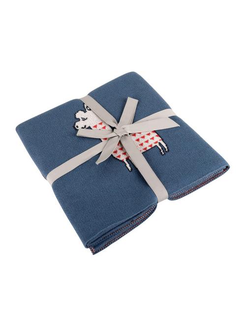 cotton blue blanket - 15235013 - Standard Image - 1