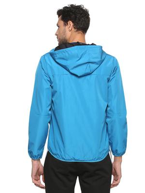 blue solid casual jacket - 15235150 - Standard Image - 2