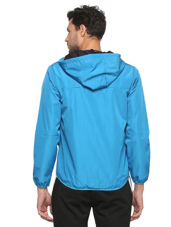 blue solid casual jacket - 15235150 - Zoom Image - 2
