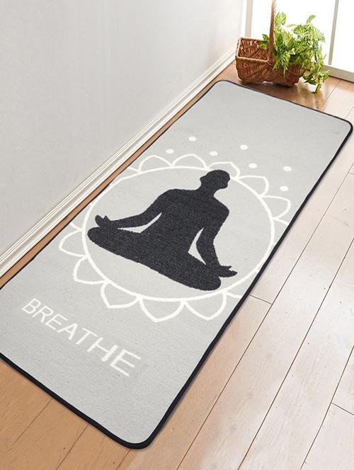 Cotton Handloom Made Anti Skid Yoga/Exercise Rugs -70x170 cm - 15235361 - Standard Image - 1