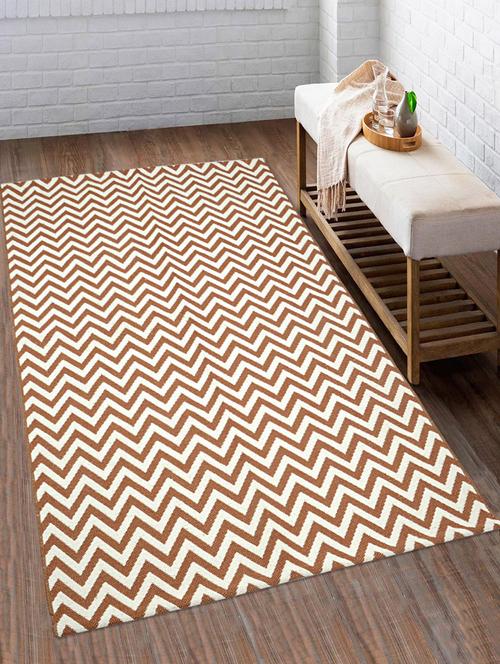 100% cotton unique design handloom made soft reversible multi purpose rugs for regular use. Size is 90x150 cm - 15235380 - Standard Image - 1