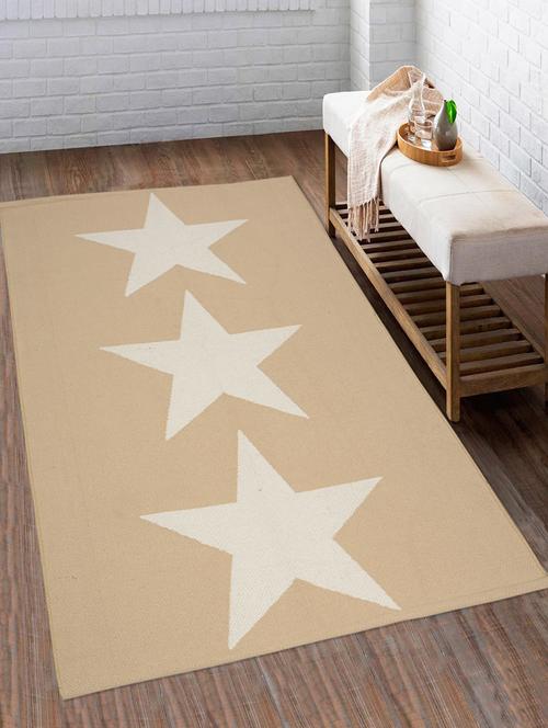 100% cotton unique design handloom made soft reversible multi purpose rugs for regular use. Size is 90x150 cm - 15235383 - Standard Image - 1