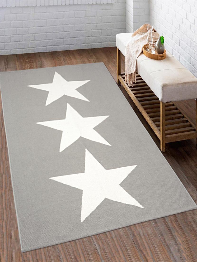 100% cotton unique design handloom made soft reversible multi purpose rugs for regular use. size is 90x150 cm - 15235384 - Zoom Image - 1