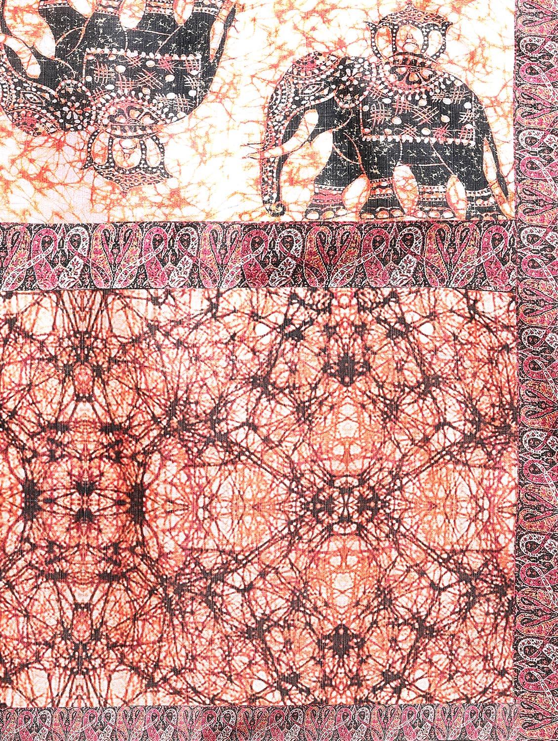 multi colored khadi printed dupatta - 15236102 - Zoom Image - 3