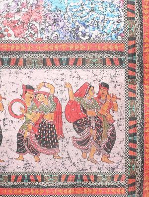 multi colored khadi printed dupatta - 15236106 - Standard Image - 3