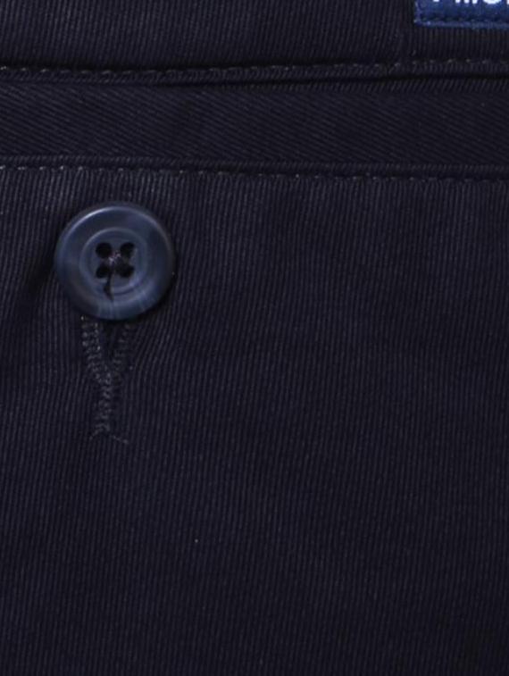 black cotton flat front trousers formal - 15236313 - Zoom Image - 4