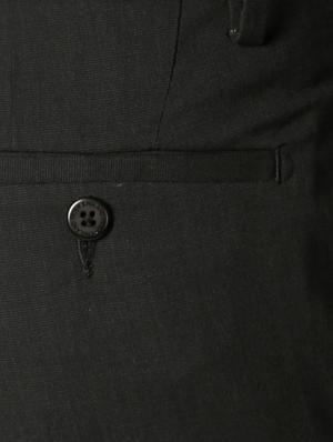grey polyester blend flat front formal trouser - 15236315 - Standard Image - 4
