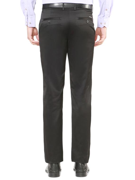 black polyester blend flat front formal trouser - 15236329 - Zoom Image - 3