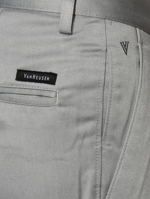 grey cotton blend pleated formal trouser - 15236376 - Standard Image - 4