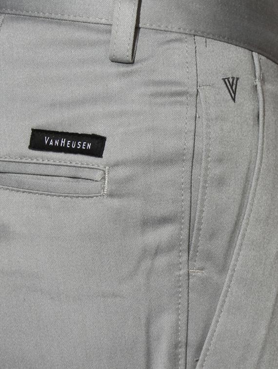 grey cotton blend pleated formal trouser - 15236376 - Zoom Image - 4