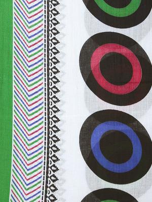 printed green viscose stole - 15236845 - Standard Image - 2