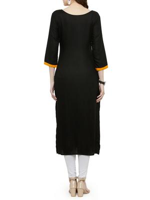 color block straight kurta - 15238194 - Standard Image - 3