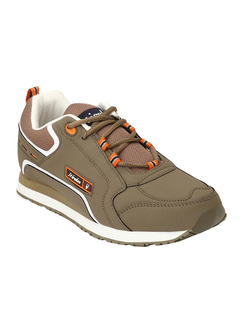 brown leatherette sport shoe - 15238574 - Zoom Image - 1