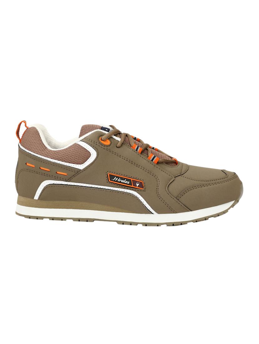 brown leatherette sport shoe - 15238574 - Zoom Image - 2