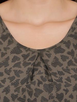 green printed sleeveless top - 15238843 - Standard Image - 4