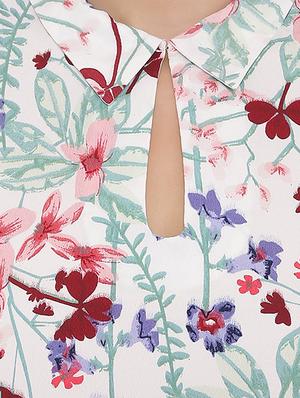 white printed top - 15238856 - Standard Image - 4
