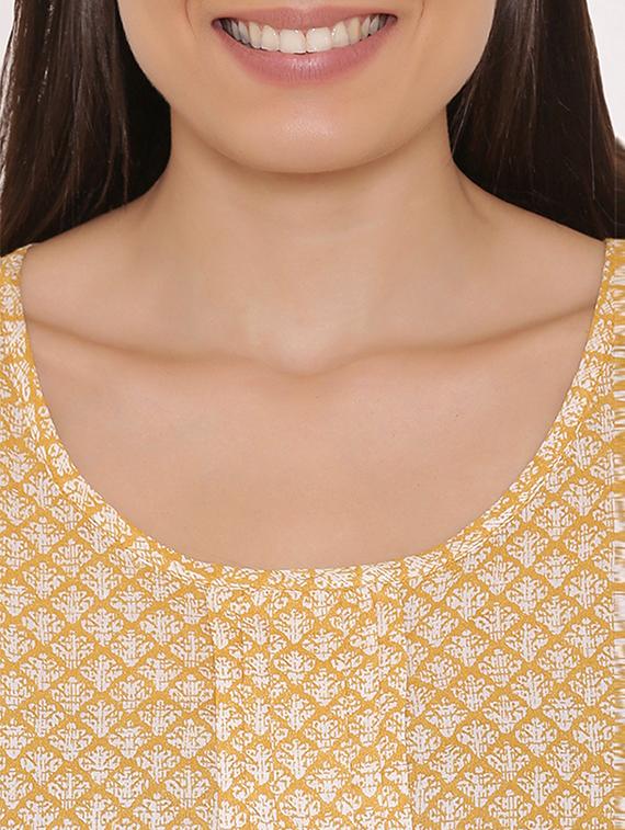 yellow printed cotton top - 15238863 - Zoom Image - 4