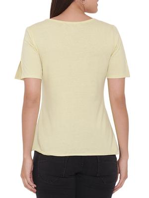 solid yellow jersey top - 15238867 - Standard Image - 3