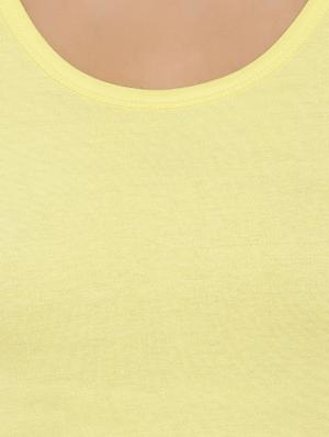 solid yellow jersey top - 15238867 - Standard Image - 4