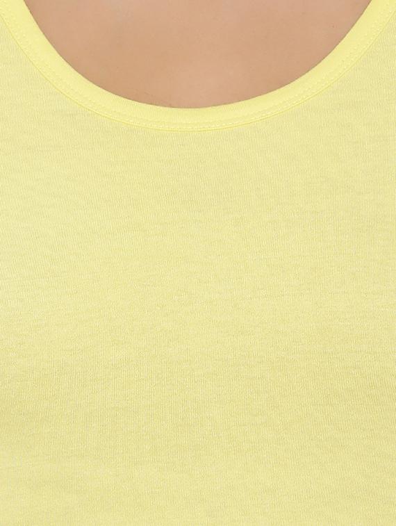 solid yellow jersey top - 15238867 - Zoom Image - 4