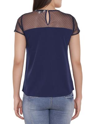 navy blue polka dotted top - 15238875 - Standard Image - 3