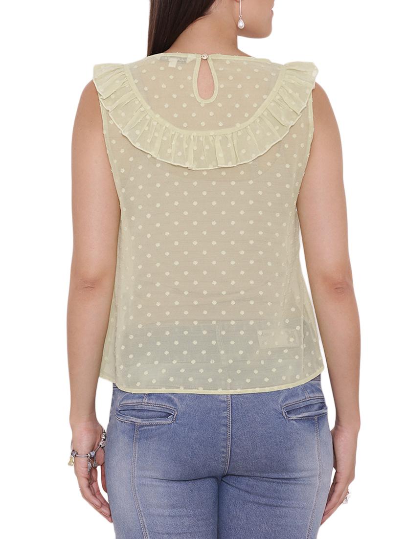 yellow chiffon top - 15238884 - Zoom Image - 3