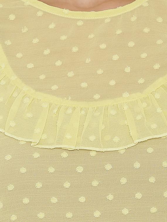 yellow chiffon top - 15238884 - Zoom Image - 4