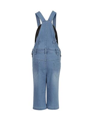 blue cotton blend dungaree - 15238901 - Standard Image - 2