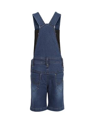 blue cotton blend dungaree - 15238905 - Standard Image - 2